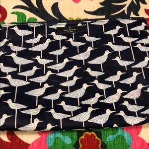 Kate Spade Bird of a Feather travel cosmetic bag